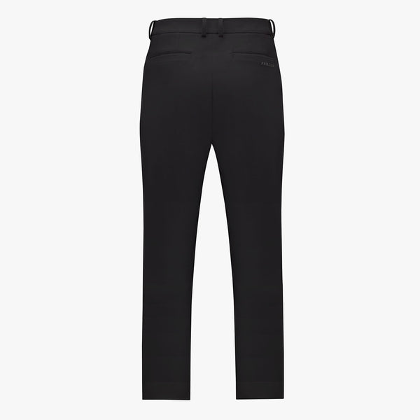 MEN'S TAPERED-FIT BAND PANTS(BLACK)