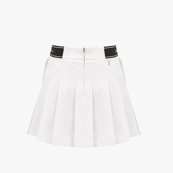 BIG PLEATED SKIRT(WHITE)