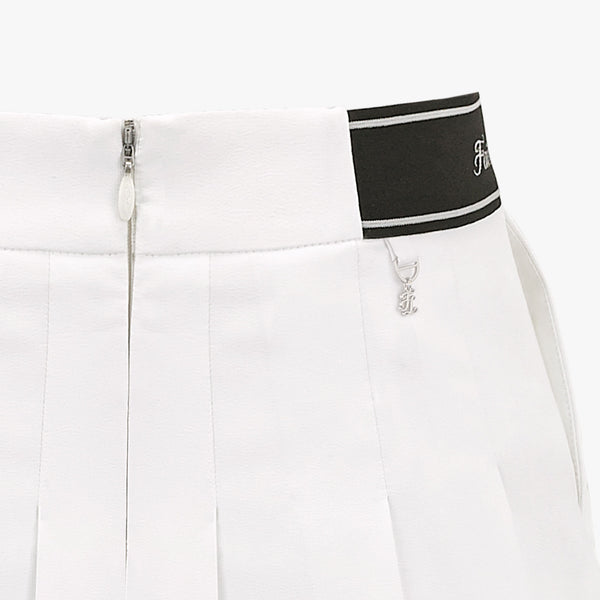 BIG PLEATED SKIRT(WHITE)