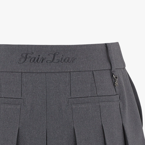 PLEATED CULOTTES(GRAY)