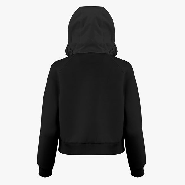 HOODED RAGLAN PULLOVER(BLACK)