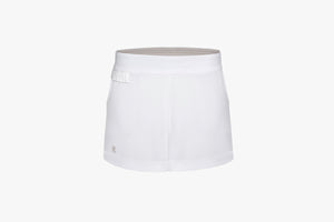 Pleats Point Shorts (White)