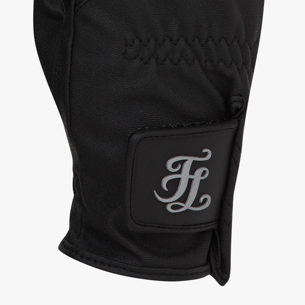 FINGERLESS RIBBON GLOVES(BLACK)