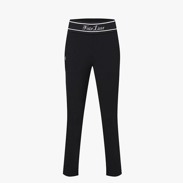 String Stretch Pants(BLACK)