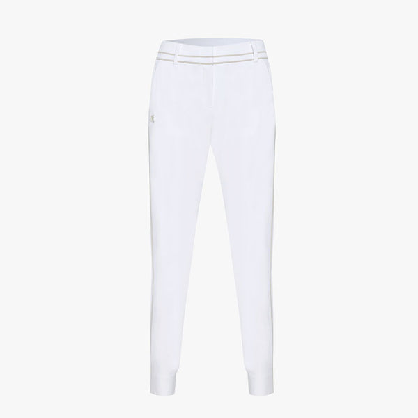 HALF JOGGER STRETCH PANTS(WHITE)