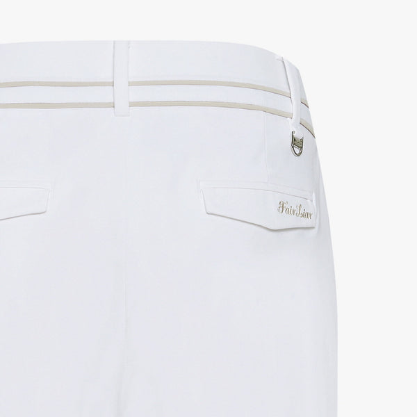 HALF JOGGER STRETCH PANTS(WHITE)