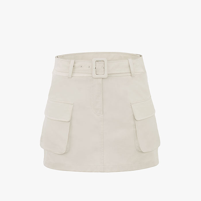 POCKET BELT SKIRT(BEIGE)