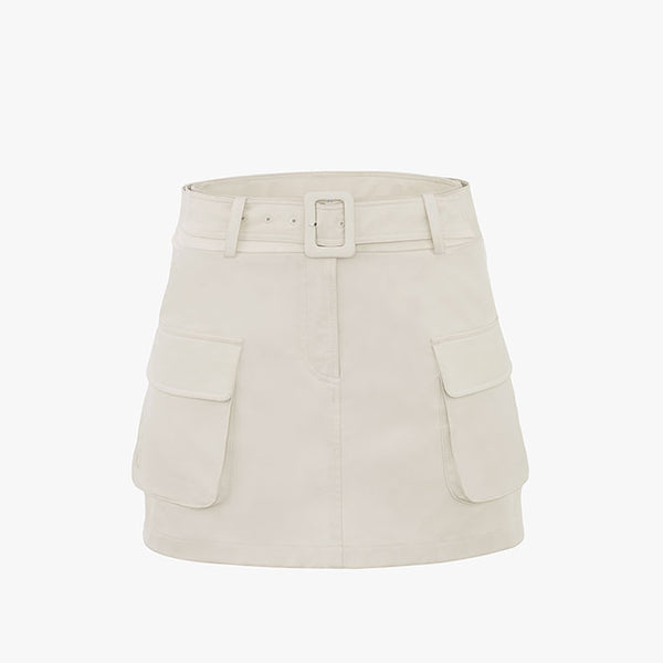 POCKET BELT SKIRT(BEIGE)