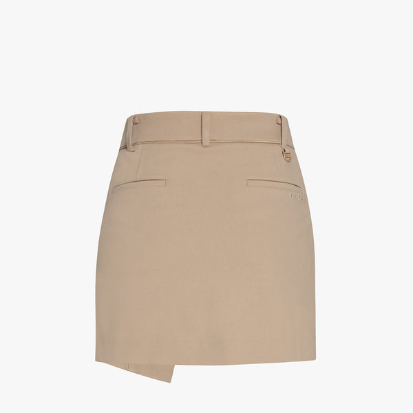 STRETCH WRAP SKIRT(BEIGE)