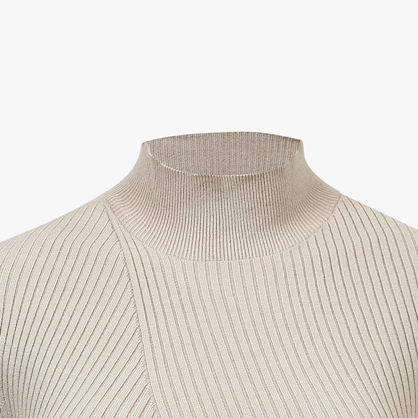 WHOLEGARMENT TURTLENECK KNIT(BEIGE)