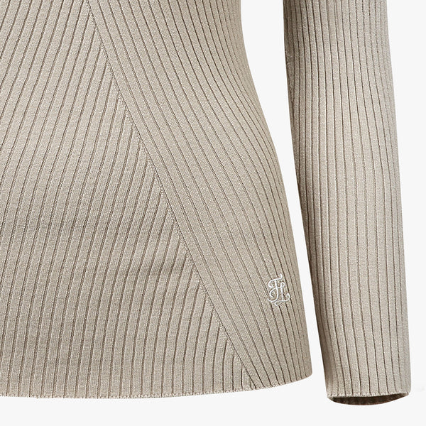 WHOLEGARMENT TURTLENECK KNIT(BEIGE)