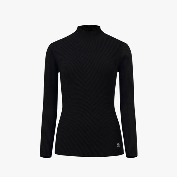 WHOLEGARMENT TURTLENECK KNIT(BLACK)