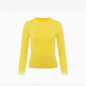 ROUND WAVE KNIT(YELLOW)