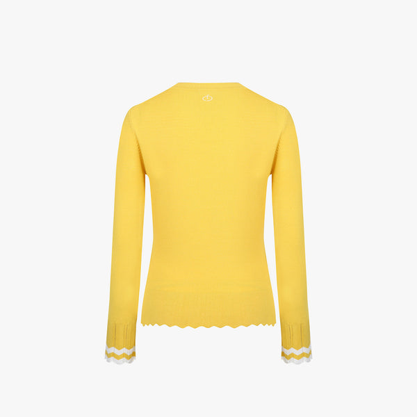 ROUND WAVE KNIT(YELLOW)