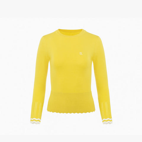 ROUND WAVE KNIT(YELLOW)