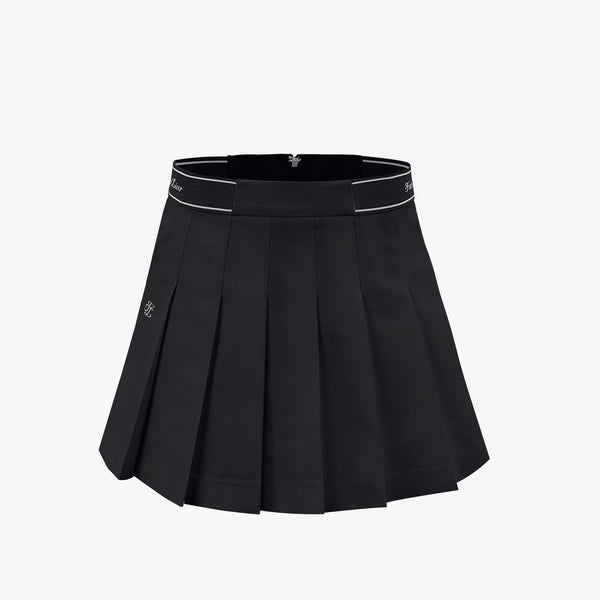 BIG PLEATED SKIRT(BLACK)