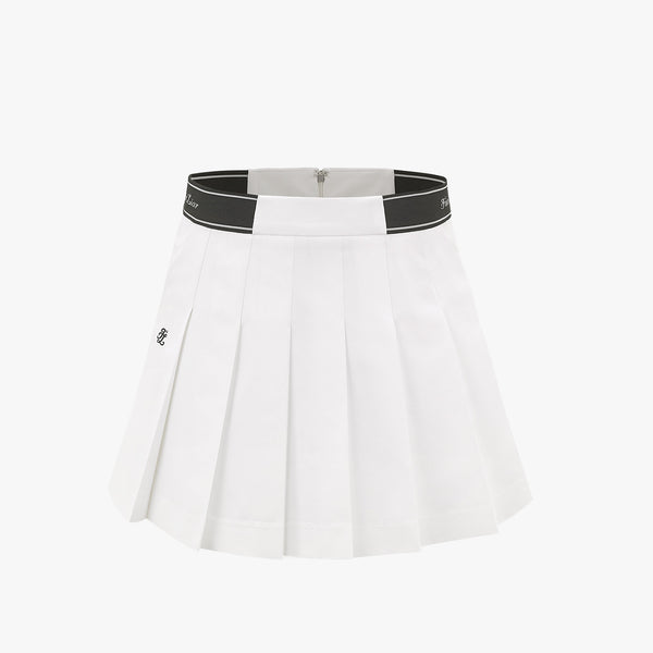 BIG PLEATED SKIRT(WHITE)