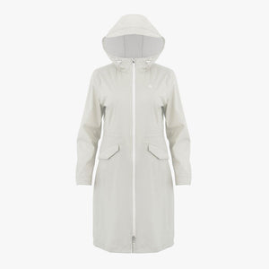 FLARE HOODIED RAINCOAT(BEIGE)