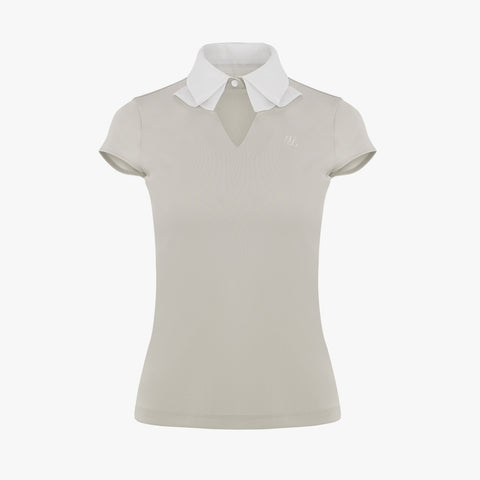 COLLAR POINT T-SHIRT(BEIGE)