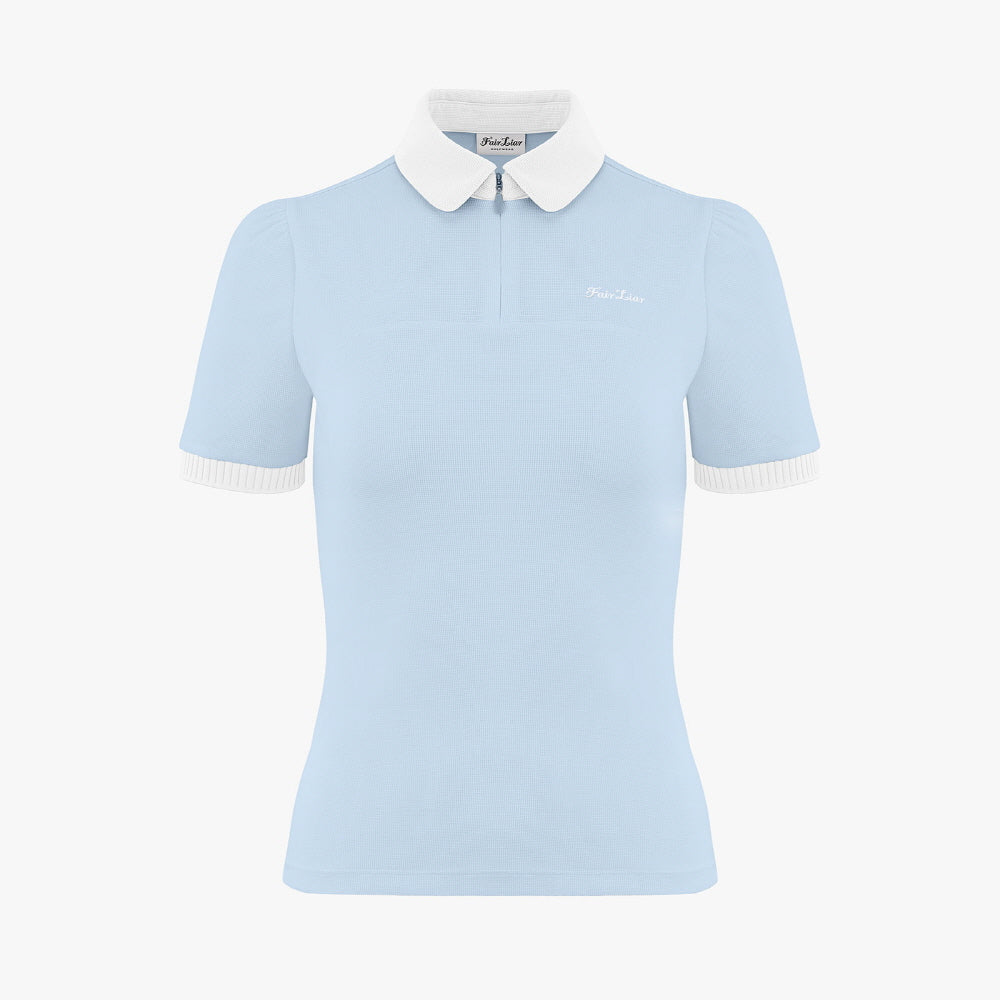 PETIT COLLAR T-SHIRT(CERAMICS BLUE)