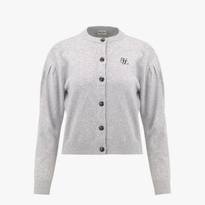 PUFFED CROP CARDIGAN(GRAY)