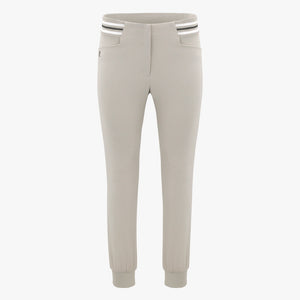 ELASTIC WAISTBAND JOGGER PANTS(BEIGE)