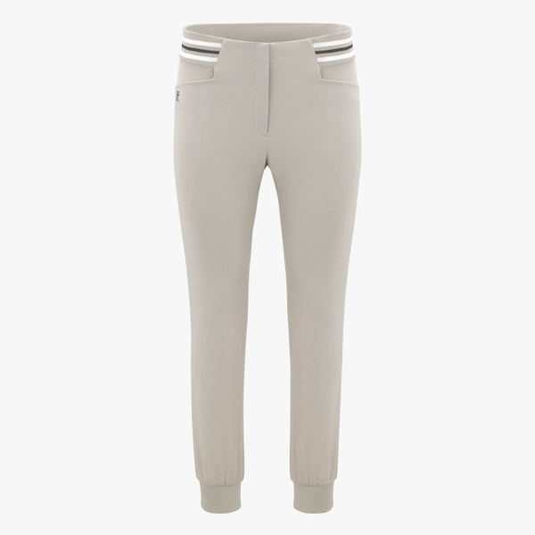 ELASTIC WAISTBAND JOGGER PANTS(BEIGE)