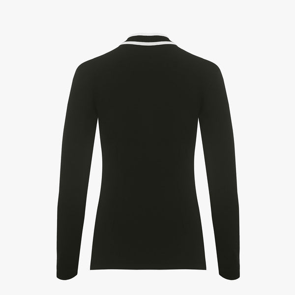 RIBBON LONG SLEEVE T-SHIRT(BLACK)