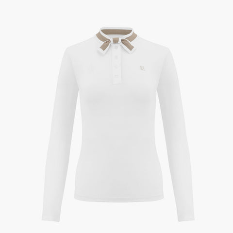 RIBBON LONG SLEEVE T-SHIRT(WHITE)