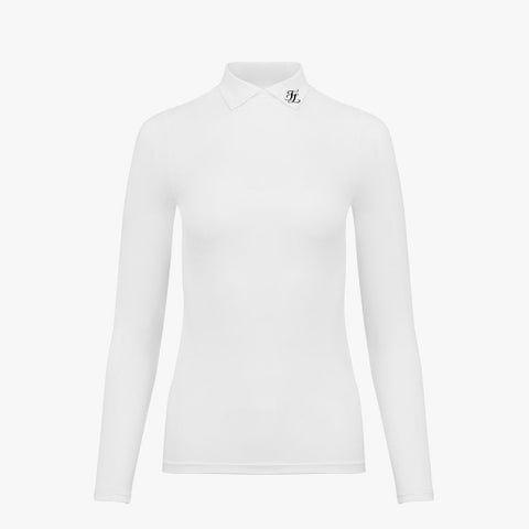 COLLAR LAYERED T-SHIRT(WHITE)