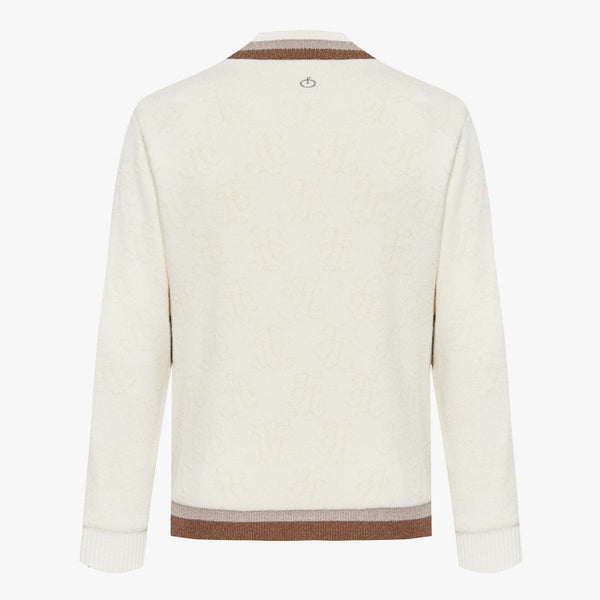 WINDPROOF JAQUARD KNIT(WHITE)