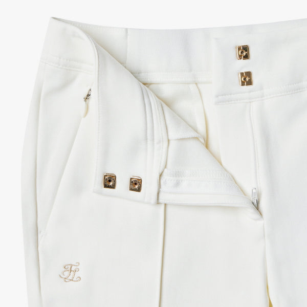 PINTUCK BOOTS CUT PANTS(WHITE)