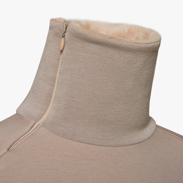 OBLIQUE FLEECE T-SHIRT(BEIGE)