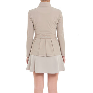 Pleats Pearl Jacket (Beige)